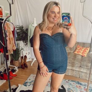 Urban Outfitters BDG strapless denim romper